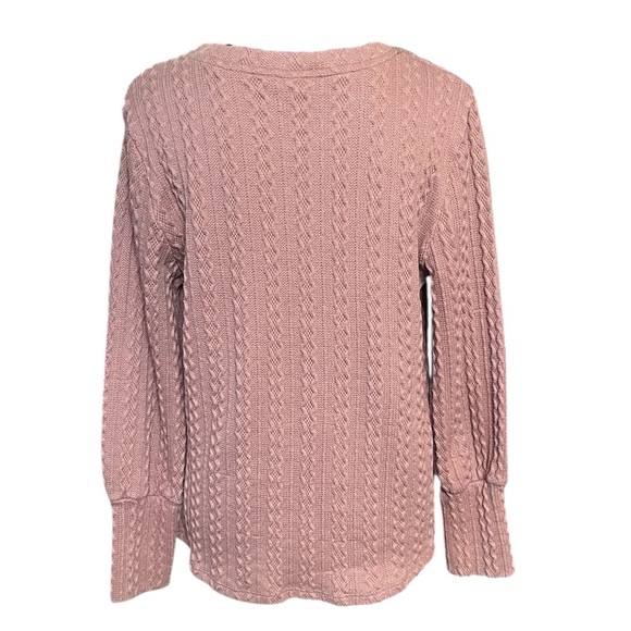 Hayden Textured Cable Knit Sweater Size L - Picture 2 of 7